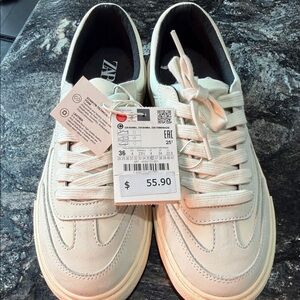 Zara Kids Cream Sneakers